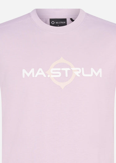 MA.Strum T-shirts SS logo print tee - thistle
