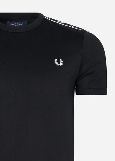 Fred Perry T-shirts Taped ringer t-shirt - black black
