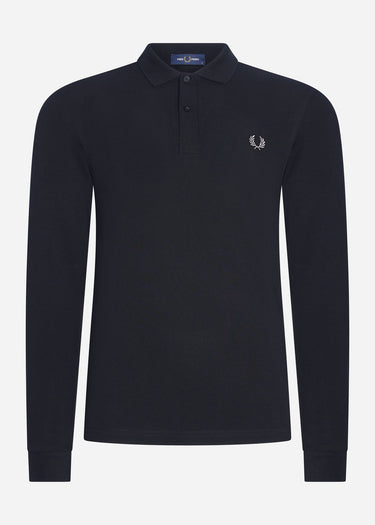 Fred Perry Longsleeve Polo's Ls plain fred perry shirt- black chrome
