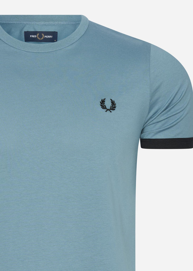 Fred Perry T-shirts Ringer t-shirt - ash blue