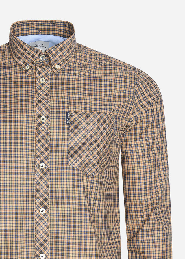 Ben Sherman Shirts Mini mod check - sand