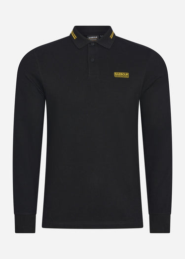 Barbour International Longsleeve Polo's Legacy tipped ls polo - black