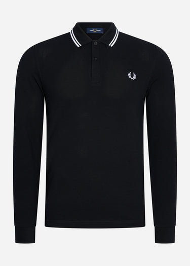 Fred Perry Longsleeve Polo's LS twin tipped shirt - black