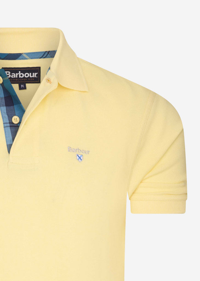 Barbour Polos Tartan pique polo - corn