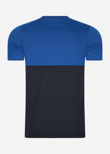 Fred Perry T-shirts Branded colour block t-shirt - navy