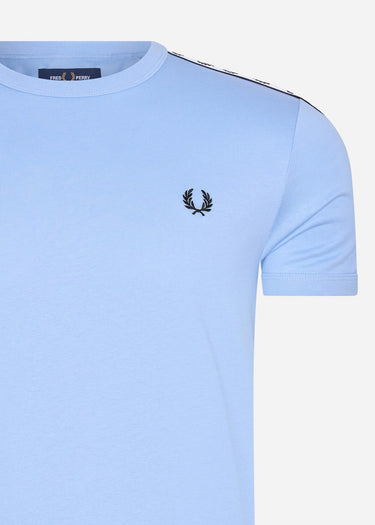 Fred Perry T-shirts Taped ringer t-shirt - sky