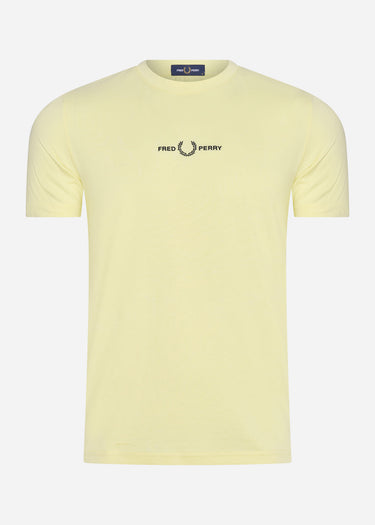 Fred Perry T-shirts Embroidered t-shirt - wax yellow
