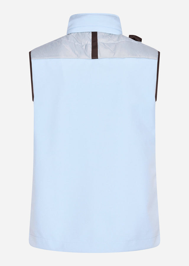 MA.Strum Bodywarmers Softshell down quilt gilet - illusion blue