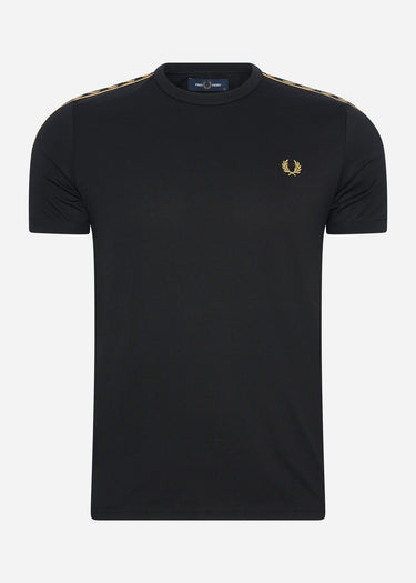 Fred Perry T-shirts Gold taped ringer t-shirt - black