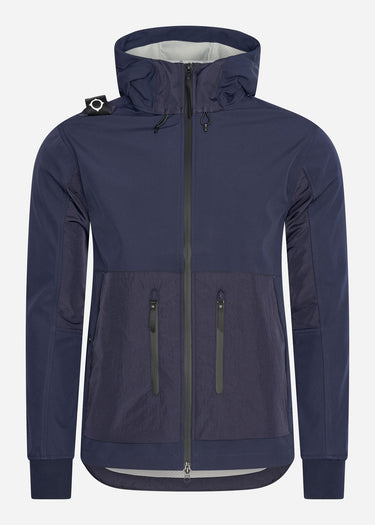 MA.Strum Jassen Softshell hooded jacket - ink navy