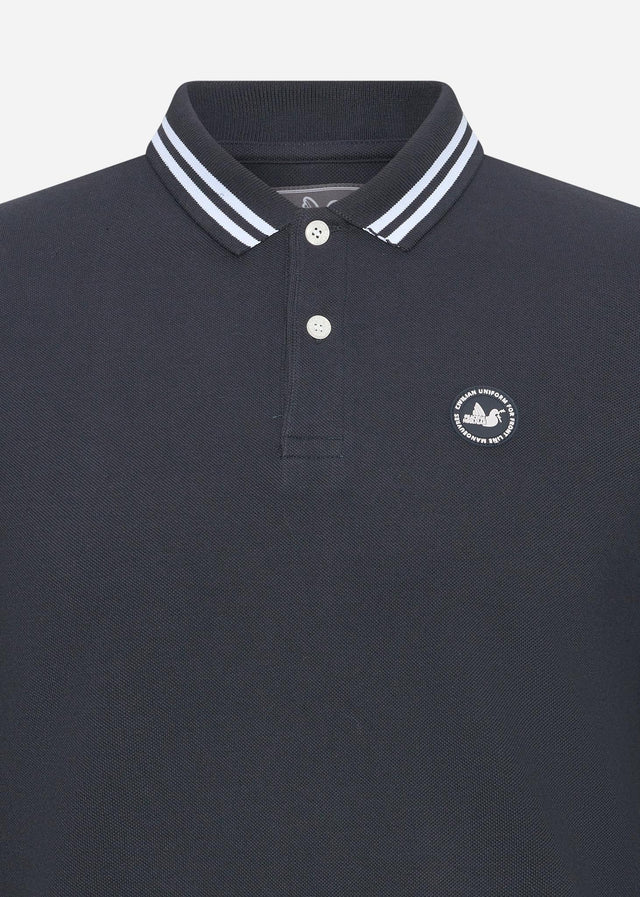 Peaceful Hooligan Long Sleeve Polos Phantom ls polo - navy