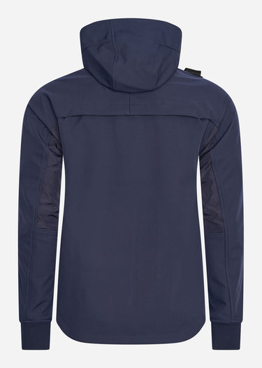 MA.Strum Jassen Softshell hooded jacket - ink navy