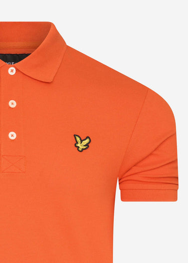 Lyle & Scott Polo's Plain polo shirt - burnt orange
