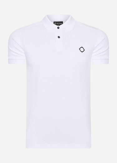 MA.Strum Polo's SS pique polo - optic white
