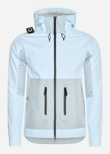 MA.Strum Jassen Softshell hooded jacket - illusion blue