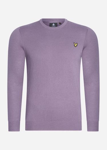 Lyle & Scott Truien Cotton merino crew jumper - billboard purple