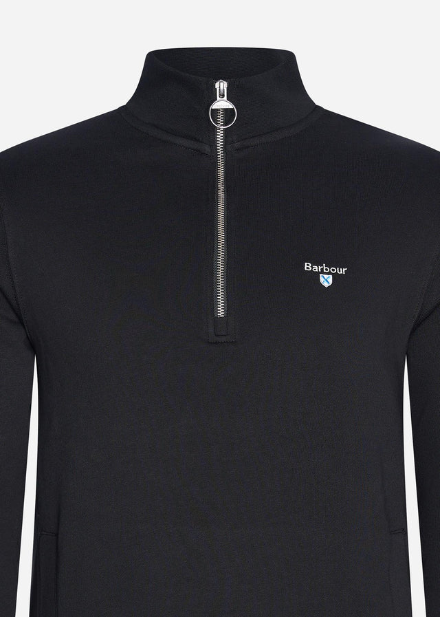 Barbour Sweaters Rothley half zip - black