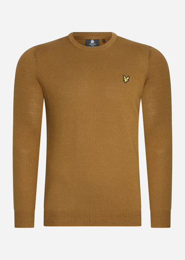 Lyle & Scott Truien Cotton merino crew jumper - anniversary gold