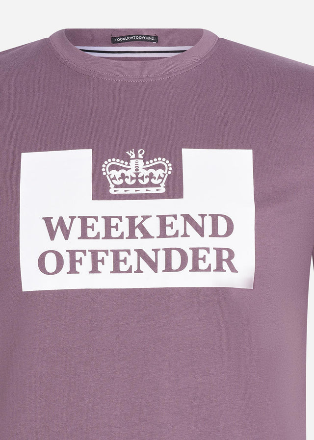 Weekend Offender T-shirts Prison tee - dark grape
