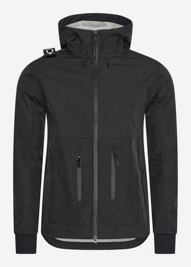 MA.Strum Jassen Softshell hooded jacket - jet black