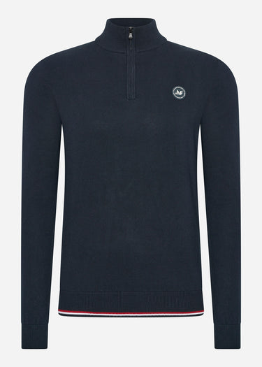 Peaceful Hooligan Truien Henlock knitwear - navy