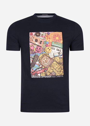 Weekend Offender T-shirts M25 - navy