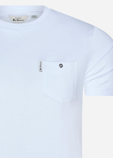 Ben Sherman T-shirts Signature pocket tee - white