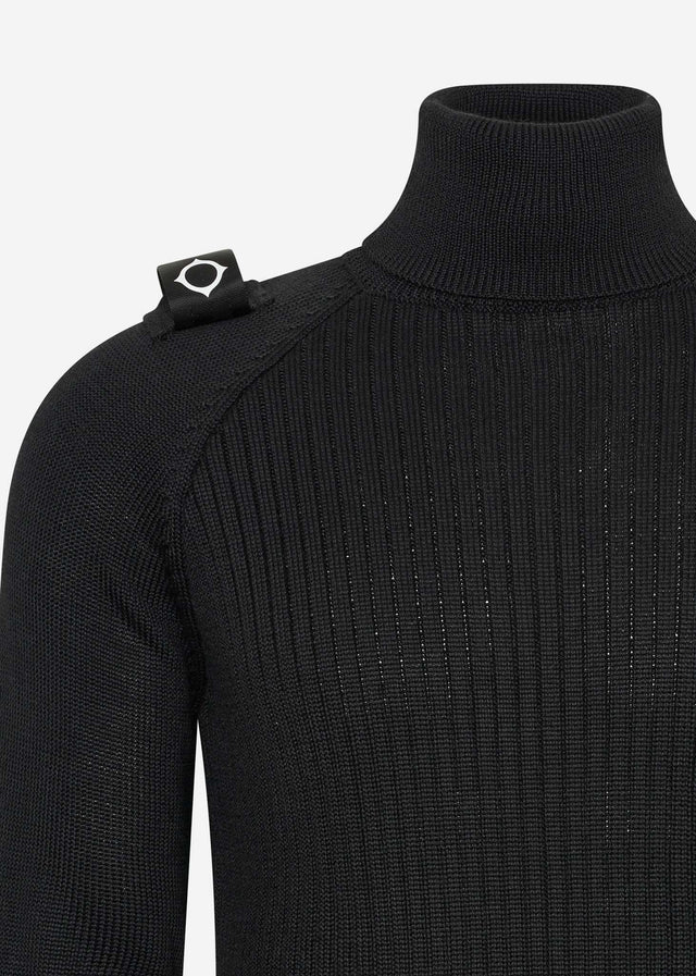 MA.Strum Sweaters Roll neck knit - jet black