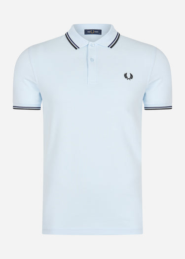Fred Perry Polo's Twin tipped fred perry shirt - light ice