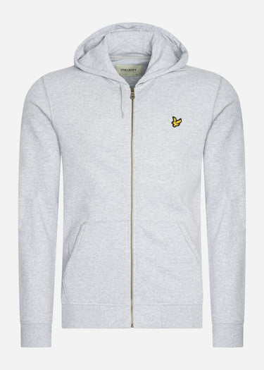 Lyle & Scott Vesten Zip through hoodie - light grey marl