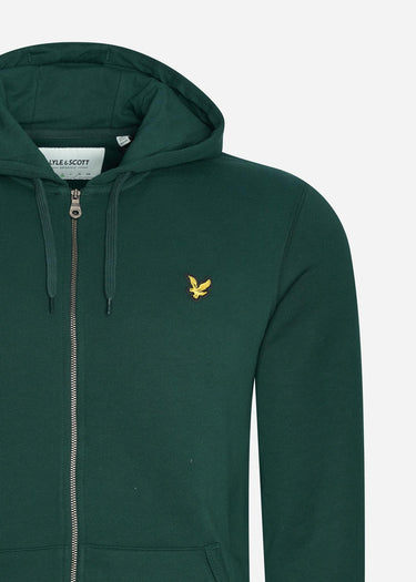Lyle & Scott Vesten Zip through hoodie - dark green