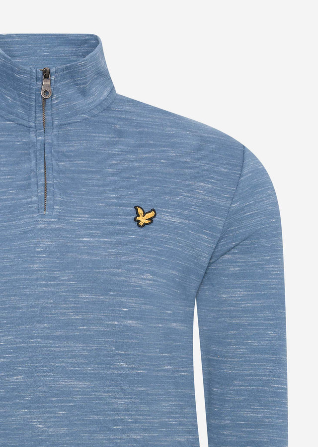 Lyle & Scott Sweaters Space dye 1/4 zip - slate blue