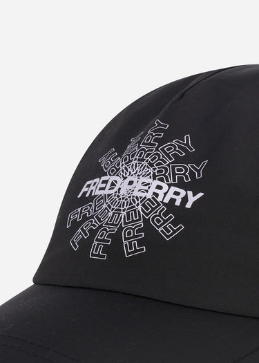 Fred Perry Petten Graphic print cap - black