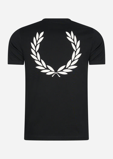 Fred Perry T-shirts Back graphic t-shirt - black