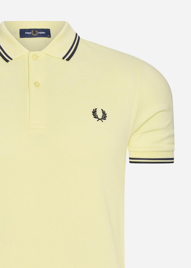 Fred Perry Polos Twin tipped fred perry shirt - wax yellow