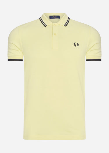 Fred Perry Polo's Twin tipped fred perry shirt - wax yellow