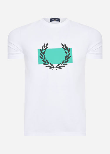 Fred Perry T-shirts Laurel wreath print t-shirt - white