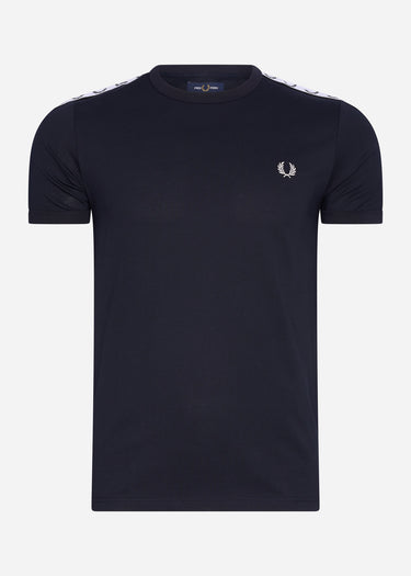 Fred Perry T-shirts Taped ringer t-shirt - navy