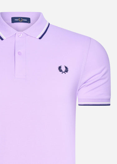 Fred Perry Polo's Twin tipped fred perry shirt - lilac soul