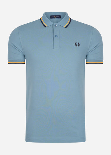 Fred Perry Polo's Twin tipped fred perry shirt - ash blue golden hour navy
