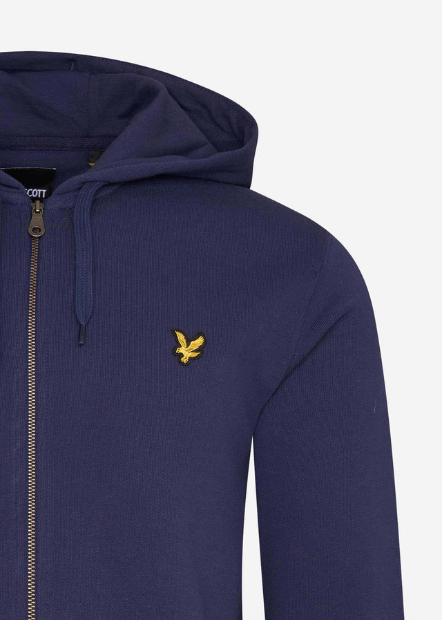 Lyle & Scott Cardigans Zip through hoodie - navy