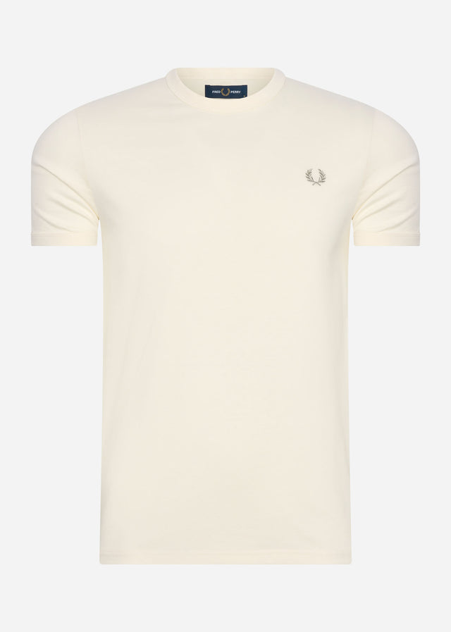 Fred Perry T-shirts Tonal tape ringer t-shirt - ecru