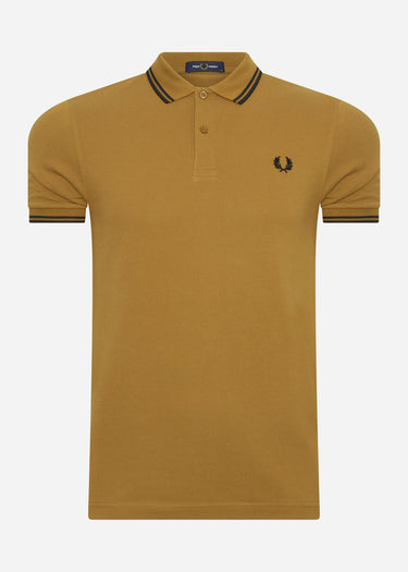 Fred Perry Polo's Twin tipped polo - dark caramel black