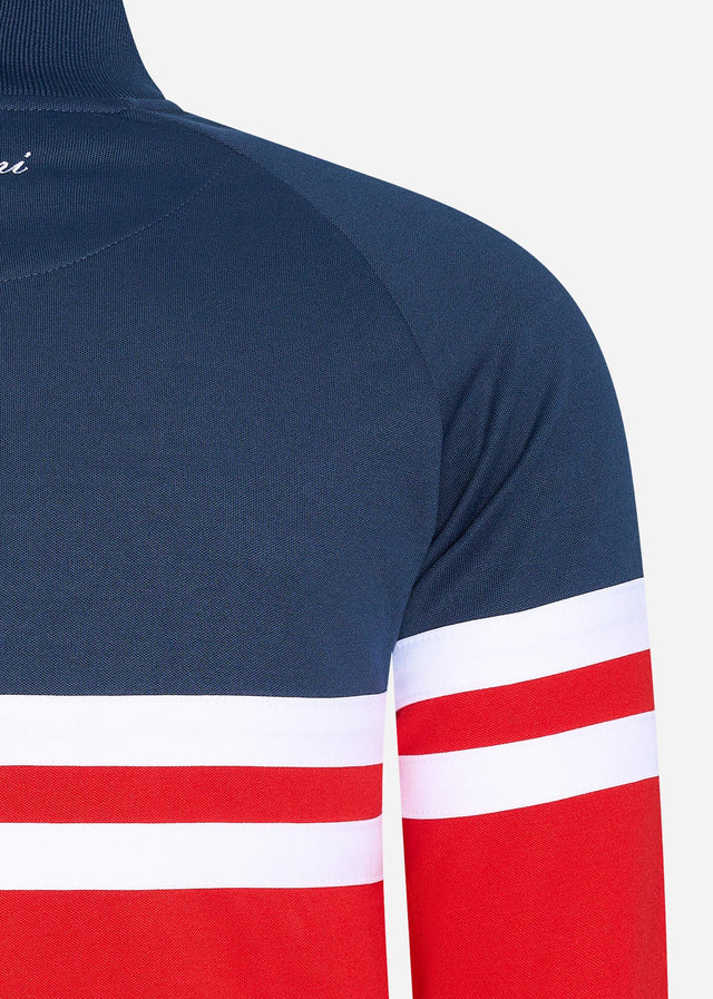 Ellesse Cardigans Rimini track top - navy red white