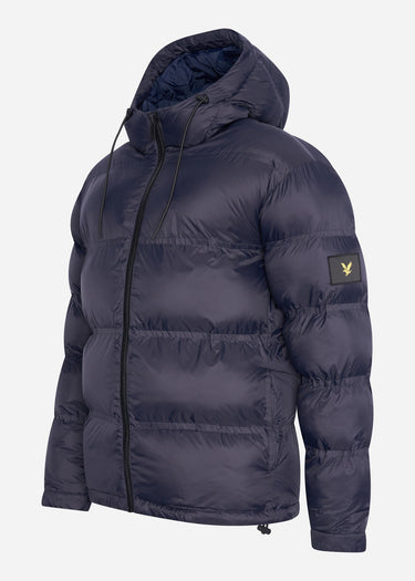 Lyle & Scott Jassen Sculptural puffer jacket - dark navy