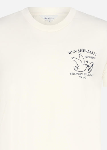 Ben Sherman T-shirts Brighton records - ivory