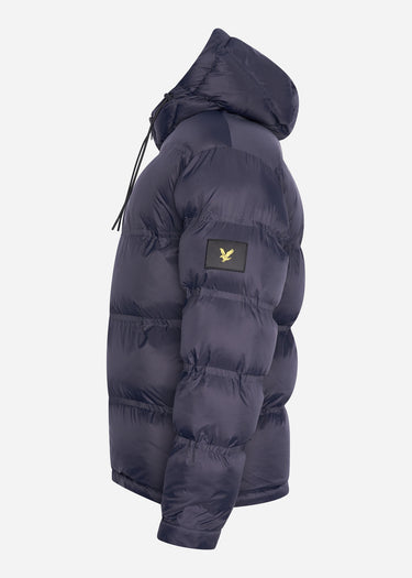 Lyle & Scott Jassen Sculptural puffer jacket - dark navy