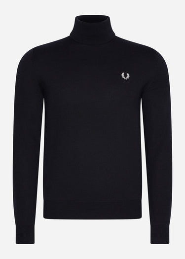 Fred Perry Truien Roll neck jumper - black