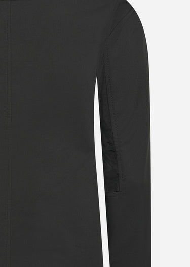 MA.Strum Jassen Softshell full zip hooded jacket - jet black