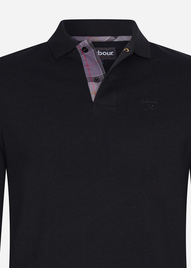 Barbour Longsleeve Polo's L/S sports polo - black
